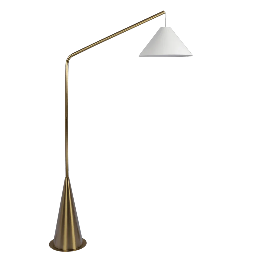 Lisbon Black Floor Lamp with On/Off Switch Coned Base Hanging White Fabric Shade
Lisbon Black Floor Lamp with On/Off Switch Coned Base Hanging White Fabric Shade