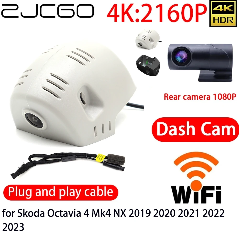 ZJCGO 4K Car DVR Dash Cam Wifi Front Rear Camera 24h Monitor for Skoda Octavia 4 Mk4 NX 2019 2020 2021 2022 2023
ZJCGO 4K Car DVR Dash Cam Wifi Front Rear Camera 24h Monitor for Skoda Octavia 4 Mk4 NX 2019 2020 2021 2022 2023
