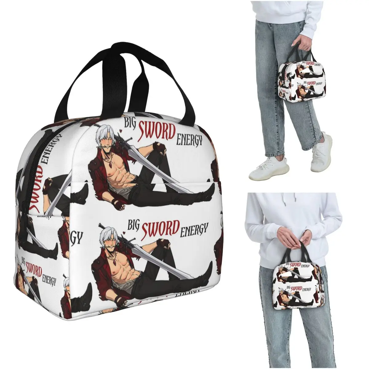 Devil May Cry Big Sword Energy Insulated Lunch Bag for Women Children Portable Food Boxes Thermal Lunch Box Tote
Devil May Cry Big Sword Energy Insulated Lunch Bag for Women Children Portable Food Boxes Thermal Lunch Box Tote