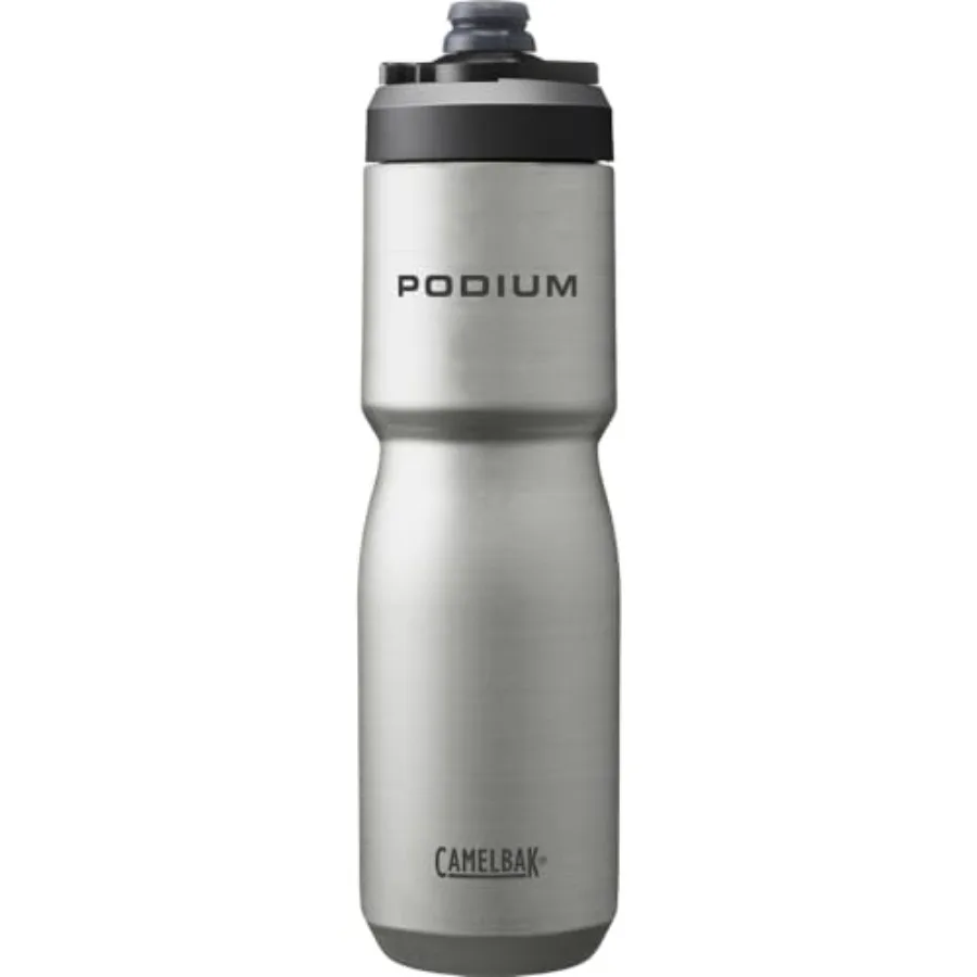 Podium Steel Insulated Stainless Steel Bike Water Bottle, Long‑Lasting Cold Hydration for Cycling Performance, 22oz, Stainless
Podium Steel Insulated Stainless Steel Bike Water Bottle, Long‑Lasting Cold Hydration for Cycling Performance, 22oz, Stainless