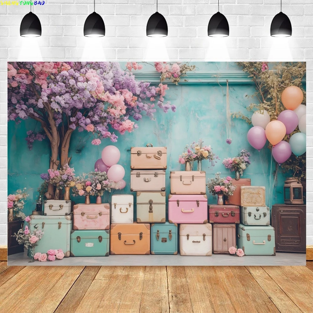 Spring Flower Photography Background Luggage Box Travel Theme Kids Portrait Birthday Party Decor Background Photoshoot Props
Spring Flower Photography Background Luggage Box Travel Theme Kids Portrait Birthday Party Decor Background Photoshoot Props