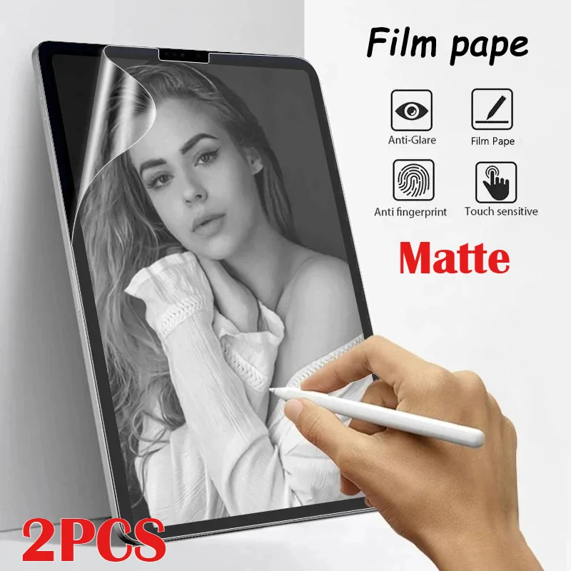 2pcs Paper Screen Protector Like Film Matte PET Anti Glare Painting for IPad A16 11th 10th Air 5 Mini 7 6 Pro M5 13 12.9 11 10.2
2pcs Paper Screen Protector Like Film Matte PET Anti Glare Painting for IPad A16 11th 10th Air 5 Mini 7 6 Pro M5 13 12.9 11 10.2