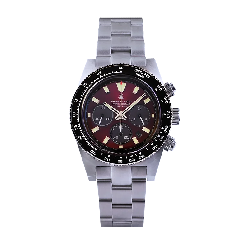 Tactical Frog Watch Sapphire Crystal Mirror Ceramic Bezel Chronograph Watch V2 Solar VS75A Eco-Drive Waterproof Men Quartz Watch
Tactical Frog Watch Sapphire Crystal Mirror Ceramic Bezel Chronograph Watch V2 Solar VS75A Eco-Drive Waterproof Men Quartz Watch