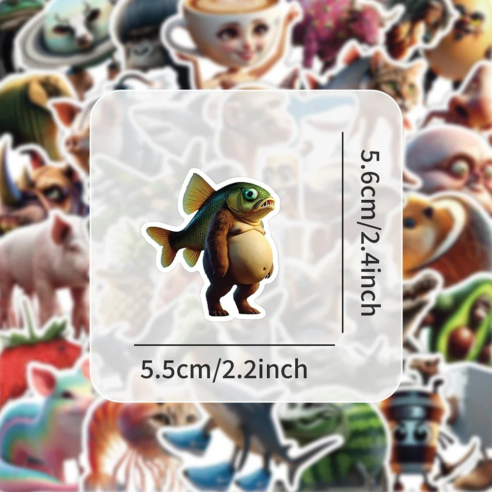 50PCS Abstract Animal Sticker Laptops Suitcase Scrapbook Stationery Decoration Stickers Kids Toy DIY Cute Cartoon Label Stickers
50PCS Abstract Animal Sticker Laptops Suitcase Scrapbook Stationery Decoration Stickers Kids Toy DIY Cute Cartoon Label Stickers