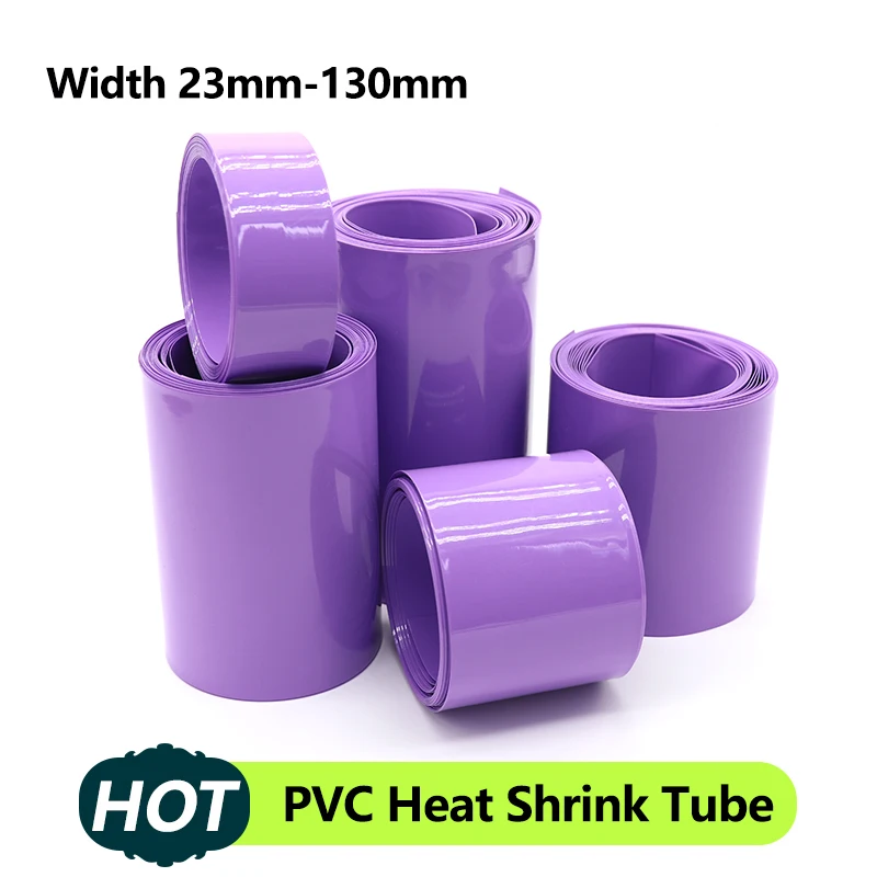 1M~20M 18650 Lipo Battery PVC Heat Shrink Tube Pack 23mm ~ 130mm Insulated Film Wrap Lithium Case Protection Cable Sleeve Purple
1M~20M 18650 Lipo Battery PVC Heat Shrink Tube Pack 23mm ~ 130mm Insulated Film Wrap Lithium Case Protection Cable Sleeve Purple