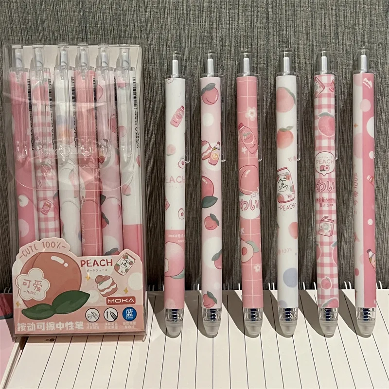 6pcs Cartoon Design Ballpoint Pen 0.5mm Bear Peach Astronaut Writing Gel Pens Press Type Rollerball Pen Learning Office Supplies
6pcs Cartoon Design Ballpoint Pen 0.5mm Bear Peach Astronaut Writing Gel Pens Press Type Rollerball Pen Learning Office Supplies