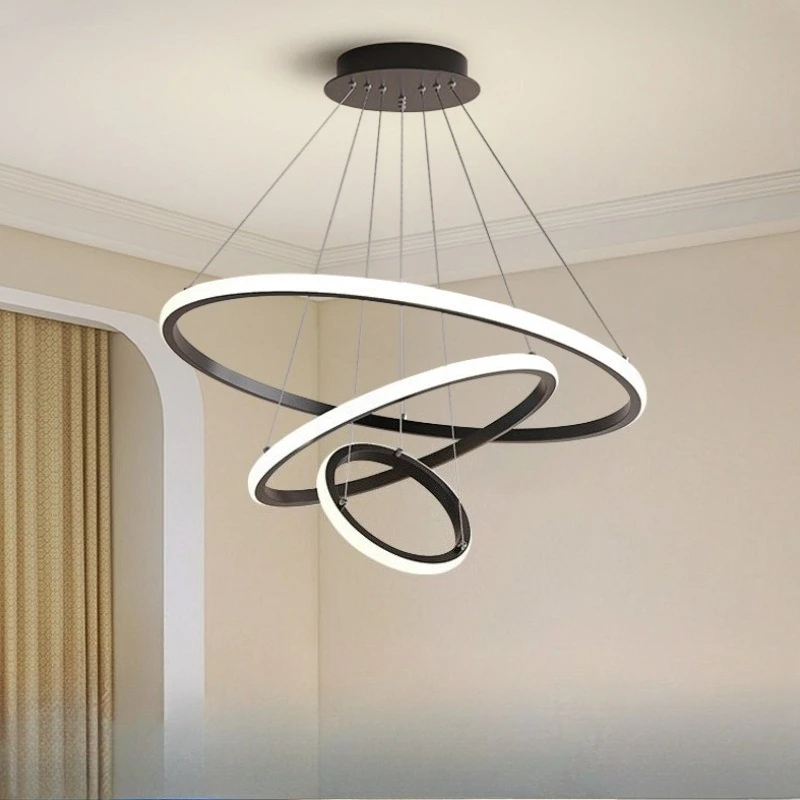 LED Dining Room Chandelier Modern Minimalist Three Head Living Room Bar Counter Round Ring Creative Pendant Light
LED Dining Room Chandelier Modern Minimalist Three Head Living Room Bar Counter Round Ring Creative Pendant Light