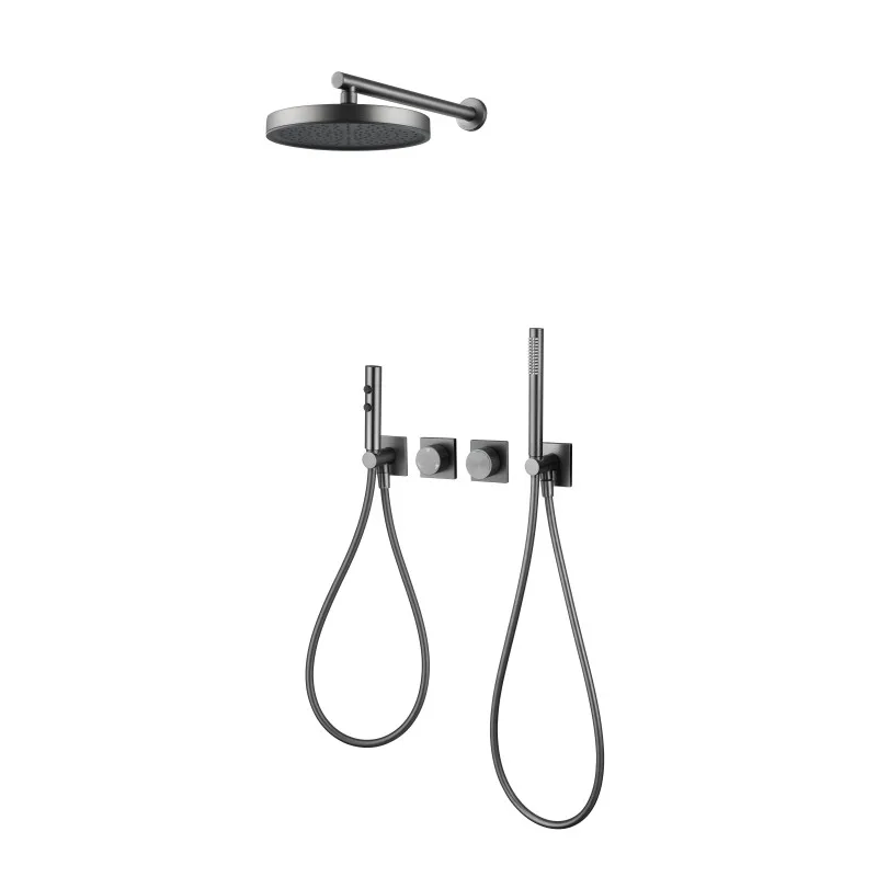 Bronze Luxury Bathroom Shower Set Gun Gray Concealed Faucet Kit Embedded System with Massage Spray Mist Modes Multi Function
Bronze Luxury Bathroom Shower Set Gun Gray Concealed Faucet Kit Embedded System with Massage Spray Mist Modes Multi Function
