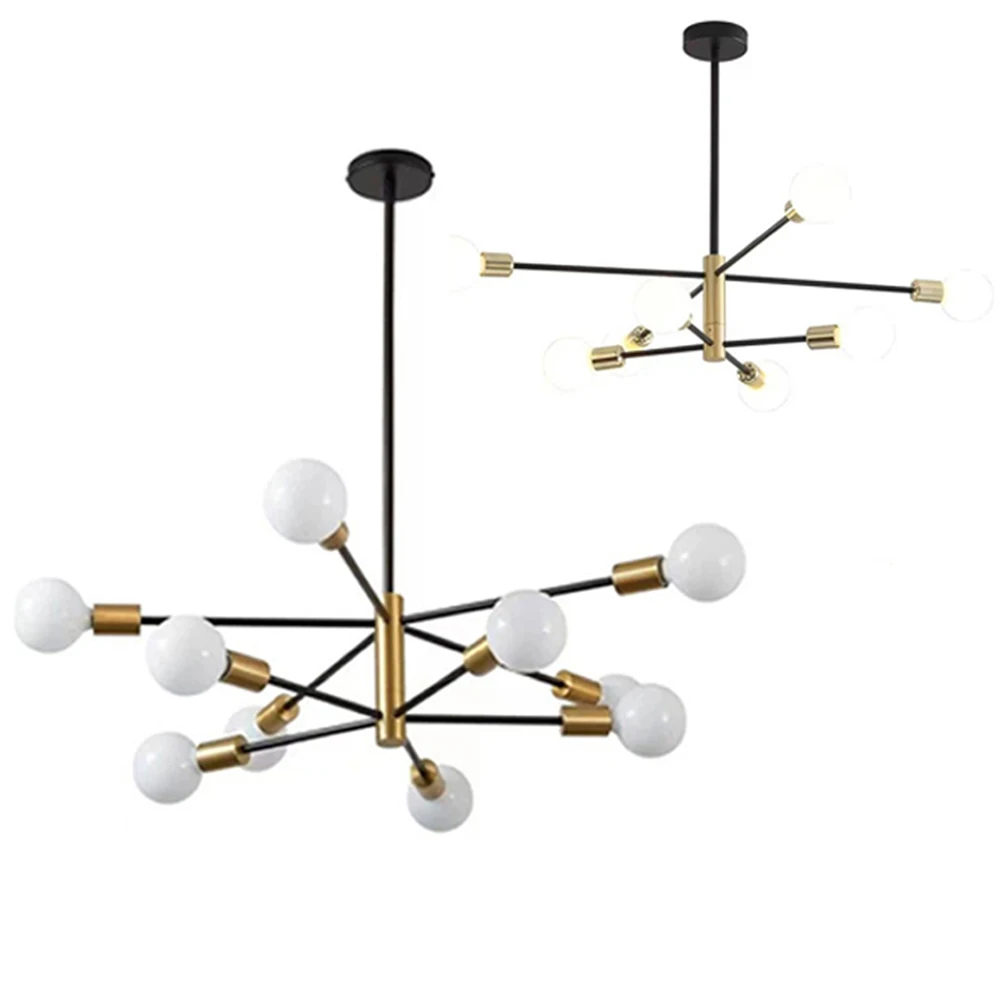 Nordic Chandelier Minimalist Pendant Lights 6/8/10/12 Heads Gold/Black for Modern Dining Room Bedroom Ceiling Lamps E27
Nordic Chandelier Minimalist Pendant Lights 6/8/10/12 Heads Gold/Black for Modern Dining Room Bedroom Ceiling Lamps E27