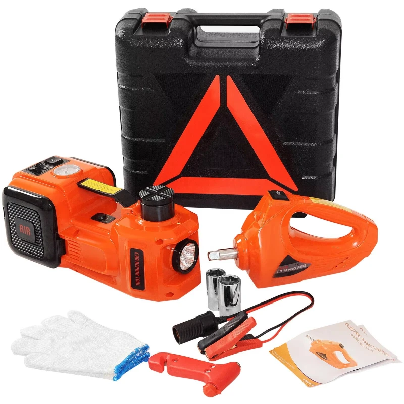 5T 12V Portable Car Jack Tire Lifting Vehicle Tools Inflator Electric Impact Wrench 3 in 1 Electric Hydraulic Jack
5T 12V Portable Car Jack Tire Lifting Vehicle Tools Inflator Electric Impact Wrench 3 in 1 Electric Hydraulic Jack