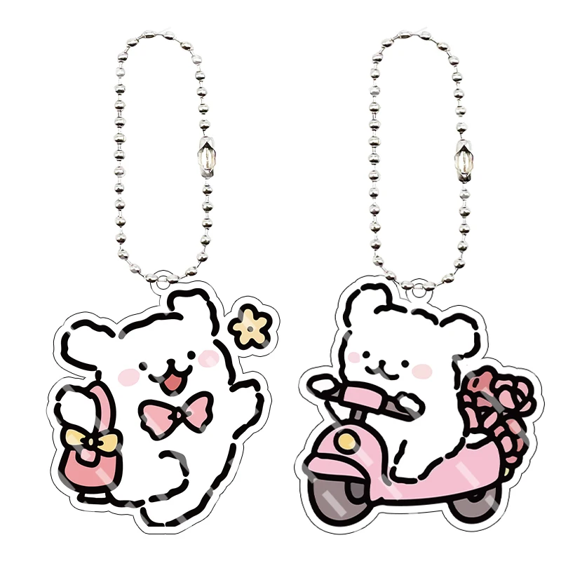Anime Kawaii Cute Puppy Double-sided Printing Acrylic Keychain Couple Cartoon Maltese White Dog Peripheral Pendant Key Ring Gift
Anime Kawaii Cute Puppy Double-sided Printing Acrylic Keychain Couple Cartoon Maltese White Dog Peripheral Pendant Key Ring Gift