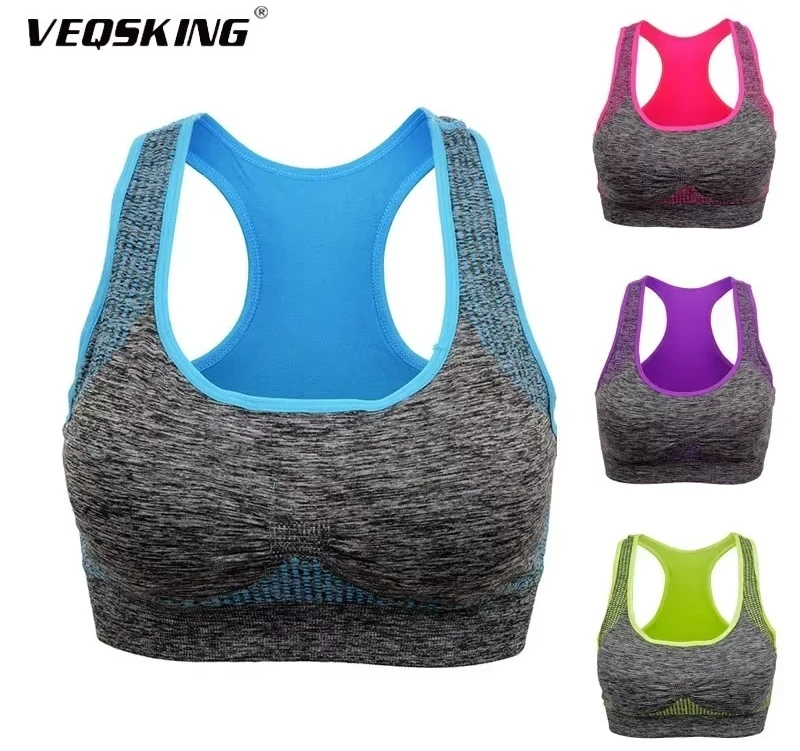 VEQSKING Women Sports Bra Padded Push Up Seamless Bra For Women Wire Free Workout Training Gym Fitness Sports Bras Top
VEQSKING Women Sports Bra Padded Push Up Seamless Bra For Women Wire Free Workout Training Gym Fitness Sports Bras Top