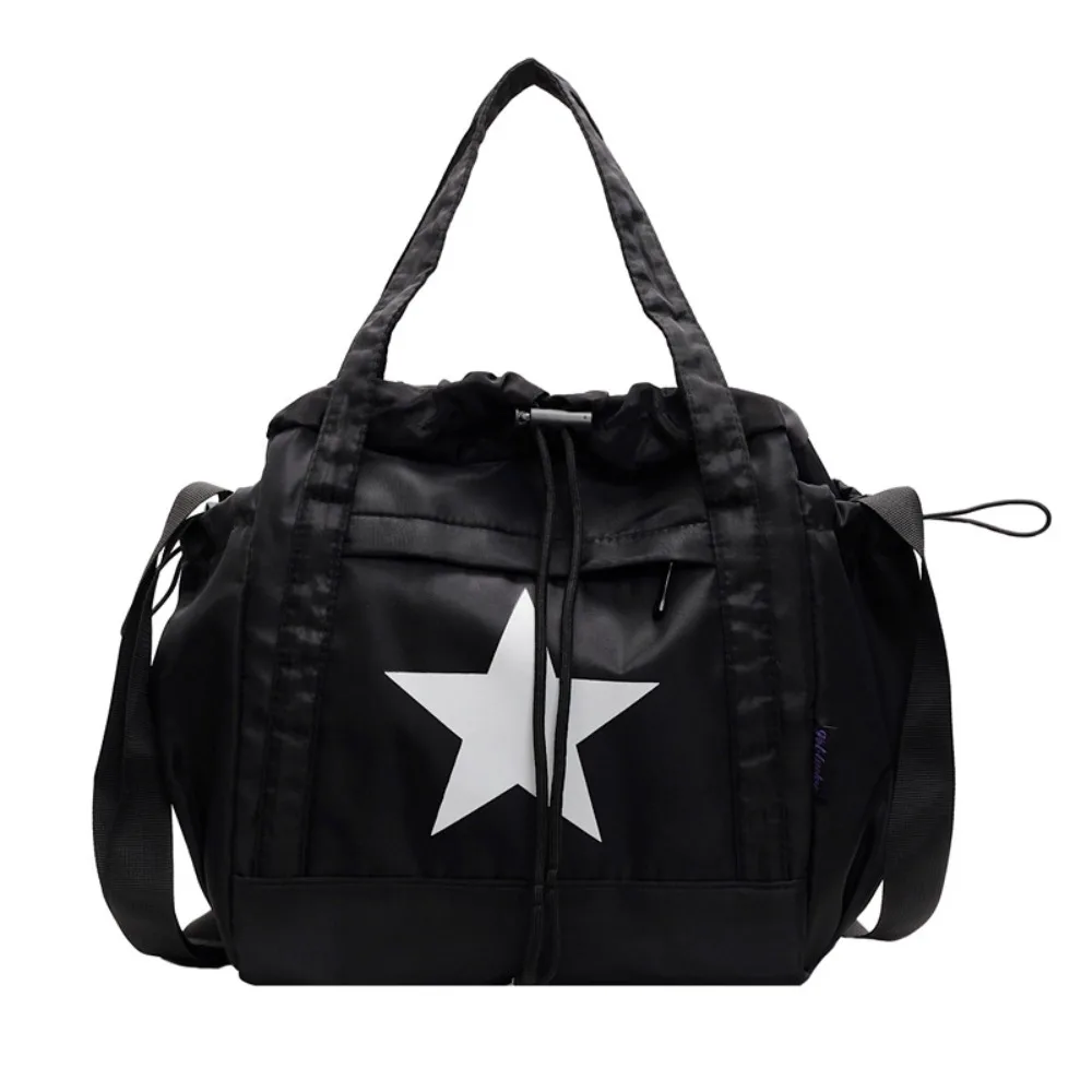 Nylon Large Capacity Shoulder Bag Five-pointed Star Korean Style Star Tote Bag Handbag Drawstring Y2K Crossbody Bag Travel
Nylon Large Capacity Shoulder Bag Five-pointed Star Korean Style Star Tote Bag Handbag Drawstring Y2K Crossbody Bag Travel