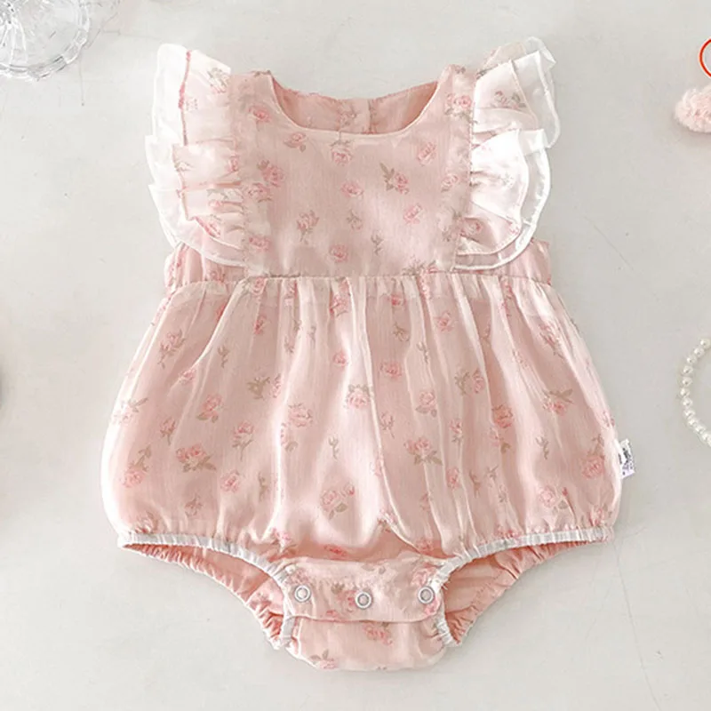 2025 New Summer Toddler Baby Girls Jumpsuit Flying Sleeve Cotton Print Infant Baby Girls Bodysuits 0-24M Children Clothes
2025 New Summer Toddler Baby Girls Jumpsuit Flying Sleeve Cotton Print Infant Baby Girls Bodysuits 0-24M Children Clothes