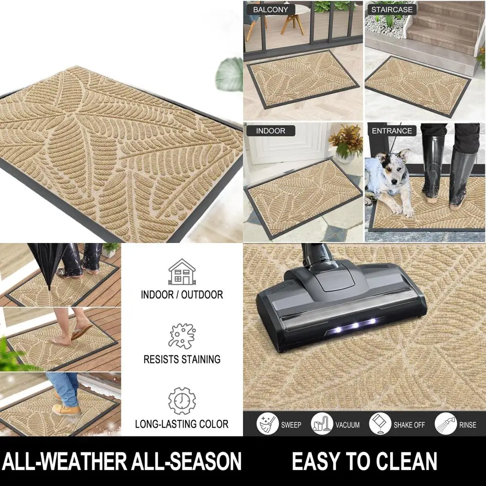 Durable Rubber Doormat, Non-Slip Indoor/Outdoor, Stain-Resistant, Easy to Clean, 36x24, Beige
Durable Rubber Doormat, Non-Slip Indoor/Outdoor, Stain-Resistant, Easy to Clean, 36x24, Beige