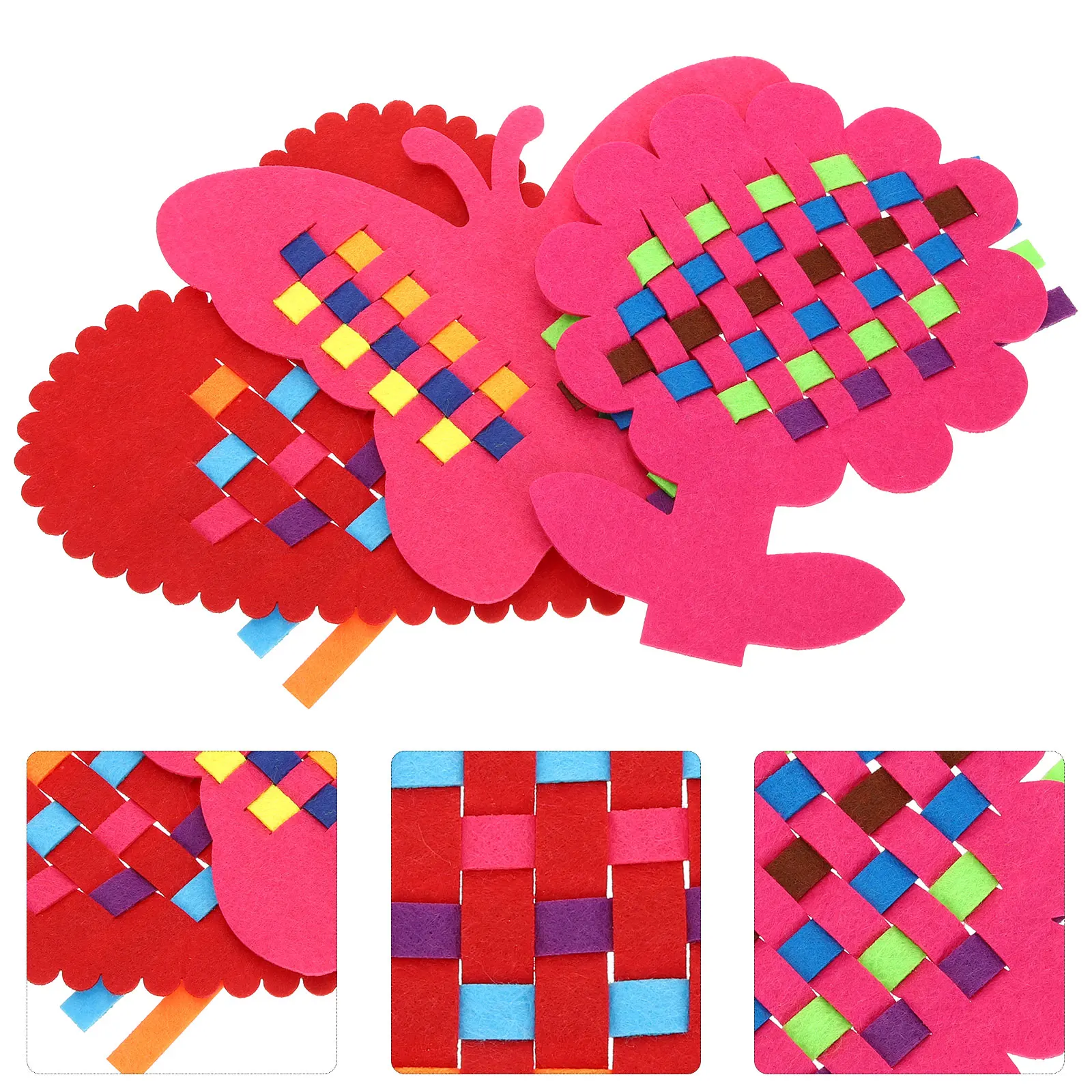 6 Pcs Weaving Love Flowers Butterfly Hand-knitted Toy Knitting Kids Baby Weave Practical Toys for Cloth DIY
6 Pcs Weaving Love Flowers Butterfly Hand-knitted Toy Knitting Kids Baby Weave Practical Toys for Cloth DIY