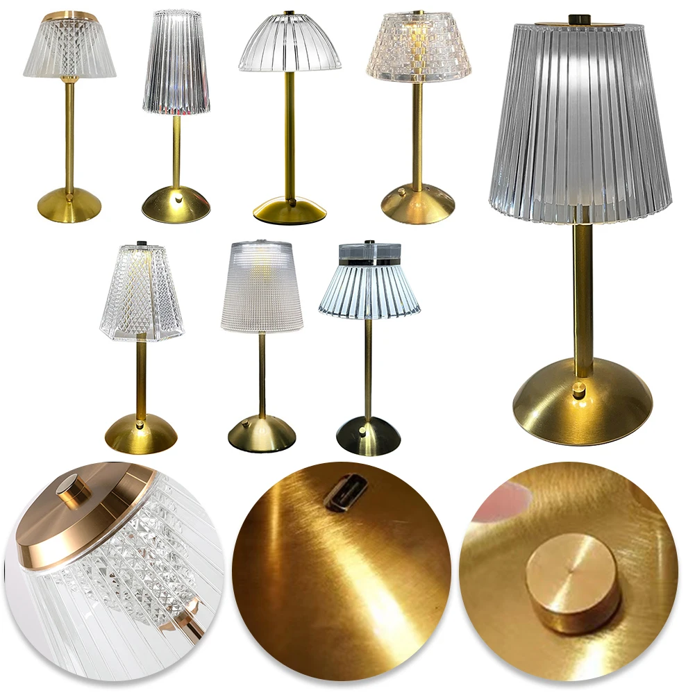 Crystal Table Lamp Metal Base 3 Color Modes Eye Protection Night Light Rechargeable Touch Control Hotel Restaurant Crystal Light
Crystal Table Lamp Metal Base 3 Color Modes Eye Protection Night Light Rechargeable Touch Control Hotel Restaurant Crystal Light