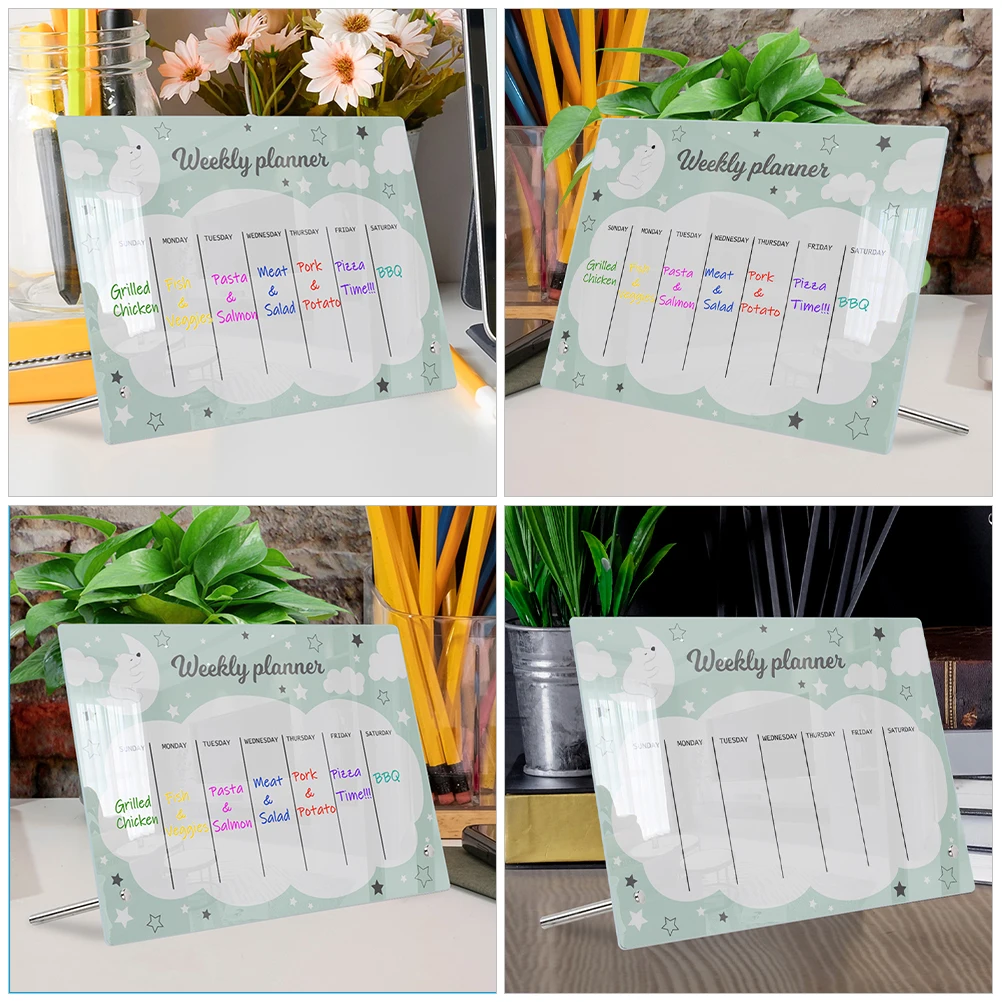 1Set Desktop Acrylic Whiteboard Erasable Note Board Smooth Surface Reusable Multifunction Memo Board for Family
1Set Desktop Acrylic Whiteboard Erasable Note Board Smooth Surface Reusable Multifunction Memo Board for Family