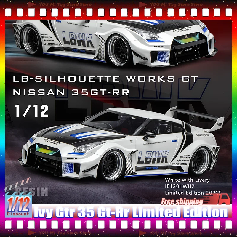 New 1:12 Ivy Gtr 35 Gt-Rr Limited Edition Simulation Resin Miniature Car Model Custom Children'S Toy Christmas Gifts Collectible
New 1:12 Ivy Gtr 35 Gt-Rr Limited Edition Simulation Resin Miniature Car Model Custom Children'S Toy Christmas Gifts Collectible