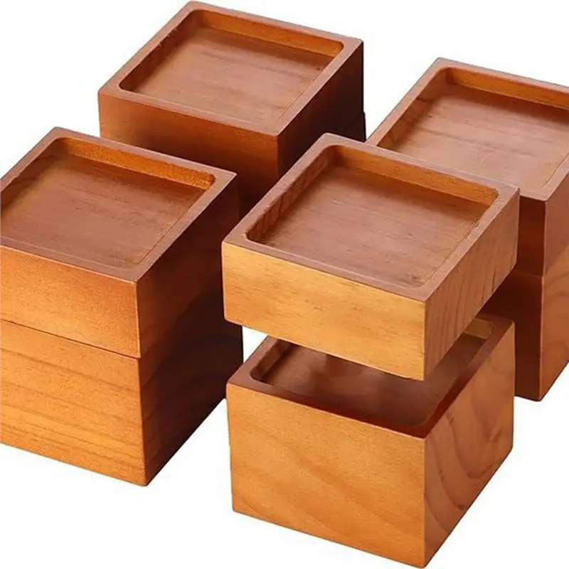 ABCA-Set Of 4 3 Inch Solid Wood For Bed Furniture Risers, Vintage Brown Heavy Duty Couch Lifters For Bed, Sofa, Chair, Table
ABCA-Set Of 4 3 Inch Solid Wood For Bed Furniture Risers, Vintage Brown Heavy Duty Couch Lifters For Bed, Sofa, Chair, Table
