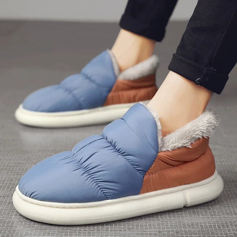 YRZL Men Slippers Winter Down Cloth Waterproof Indoor Outdoor Warm Plush Shoe Slip on Thick Sole Soft Comfort Couples Flat Shoes
YRZL Men Slippers Winter Down Cloth Waterproof Indoor Outdoor Warm Plush Shoe Slip on Thick Sole Soft Comfort Couples Flat Shoes