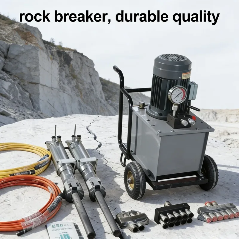 Portable Hydraulic Stone Splitter With Diesel Engine Power Silent Rock Demolition Equipment Construction Machinery
Portable Hydraulic Stone Splitter With Diesel Engine Power Silent Rock Demolition Equipment Construction Machinery