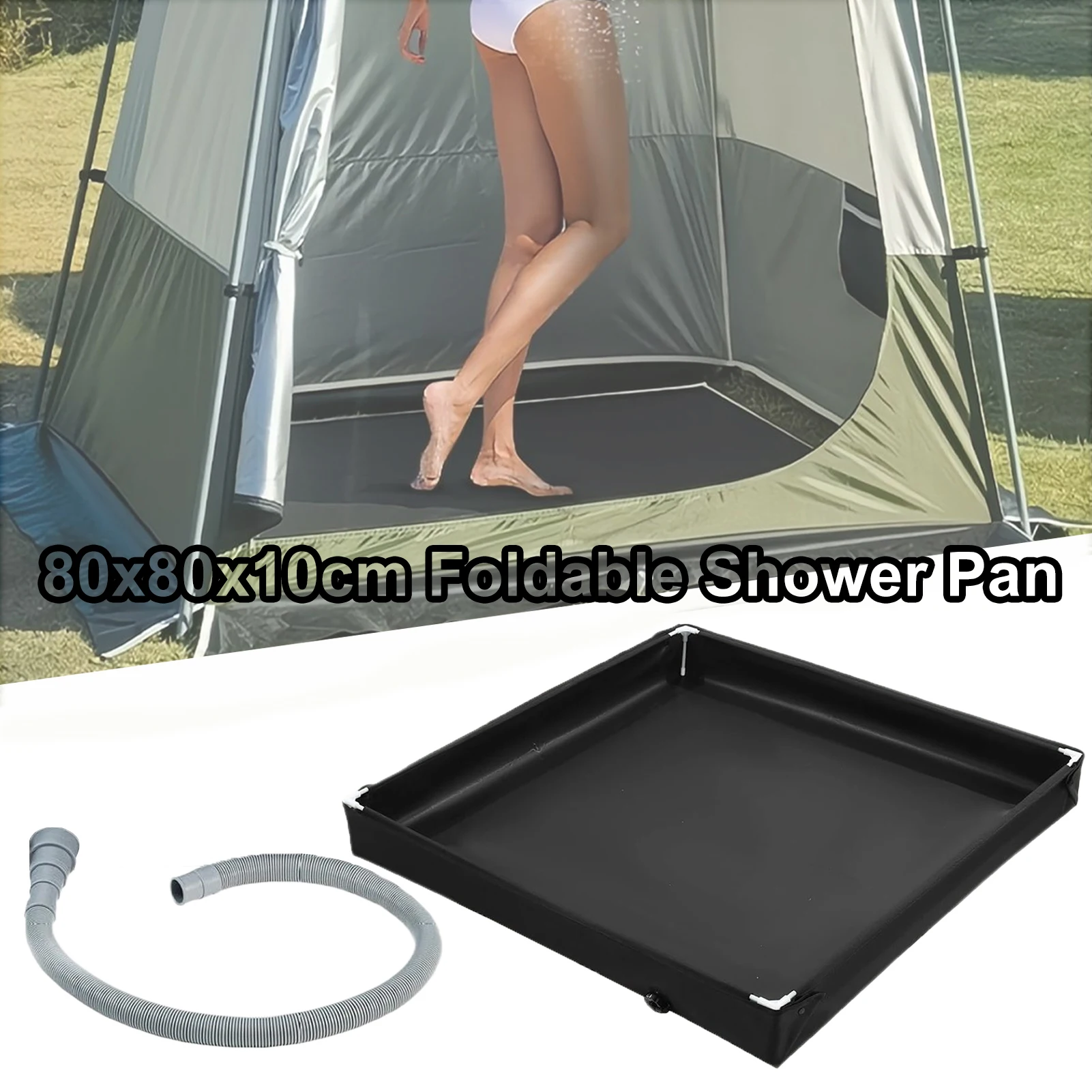 Shower Pan With Drain Portable Shower Base Foldable Pan Bathroom Floor Base With Drainage For Sun Shade Outdoor Camping Awning
Shower Pan With Drain Portable Shower Base Foldable Pan Bathroom Floor Base With Drainage For Sun Shade Outdoor Camping Awning