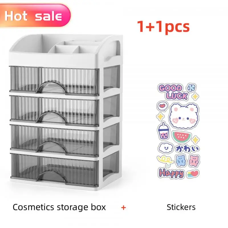 Drawer Jewelry Makeup Storage Box Large Capacity Transparent Makeup Storage Box Multi-layer Multi-functional Desktop Organizer
Drawer Jewelry Makeup Storage Box Large Capacity Transparent Makeup Storage Box Multi-layer Multi-functional Desktop Organizer