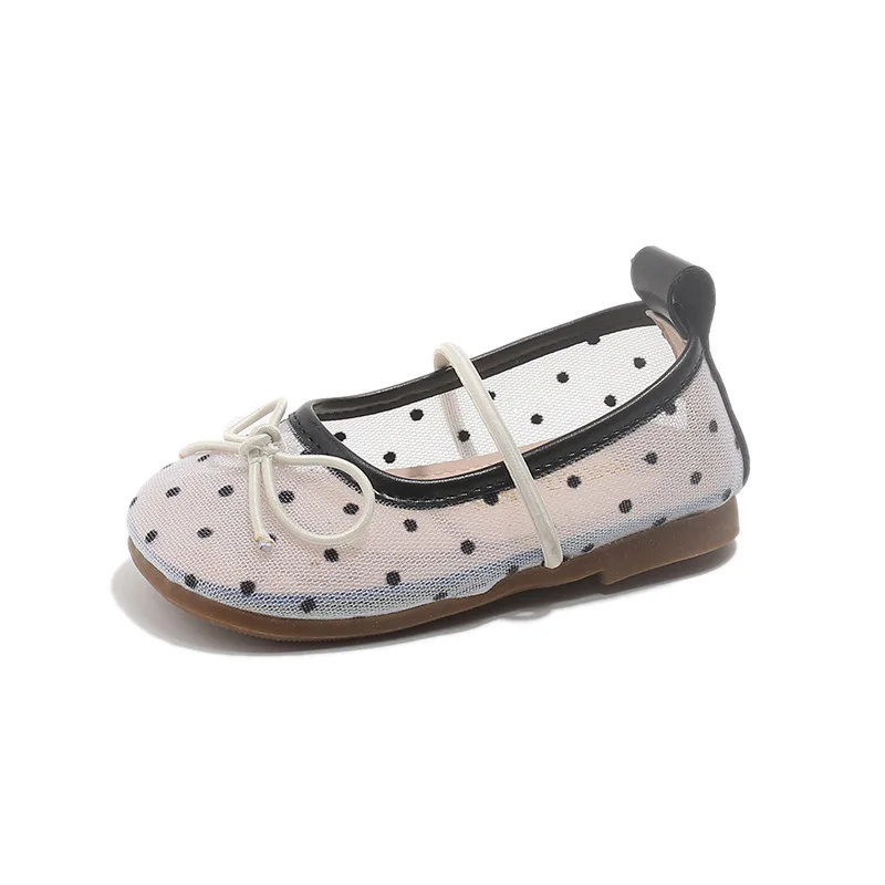 Girls Dotted Mesh Sandals Princess Shoes Bow Flats Baby Elastic Band Breathable Flat Shoes for School
Girls Dotted Mesh Sandals Princess Shoes Bow Flats Baby Elastic Band Breathable Flat Shoes for School