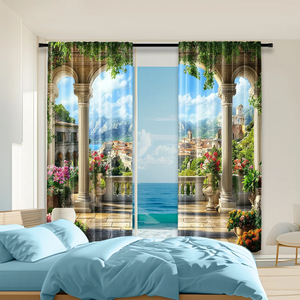 2 pcs, versatile polyester transparent curtains for home decoration Floral2 (2) for use in bedrooms and living rooms
2 pcs, versatile polyester transparent curtains for home decoration Floral2 (2) for use in bedrooms and living rooms