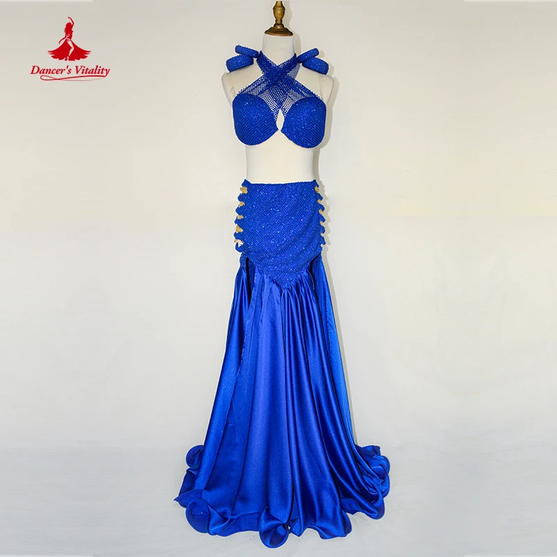 Belly Dance Performance Costume Suit for Women Customsized Mesh Bra+split Long Skirt Bracelets 4pcs Oriental Stage Wear Outfit
Belly Dance Performance Costume Suit for Women Customsized Mesh Bra+split Long Skirt Bracelets 4pcs Oriental Stage Wear Outfit