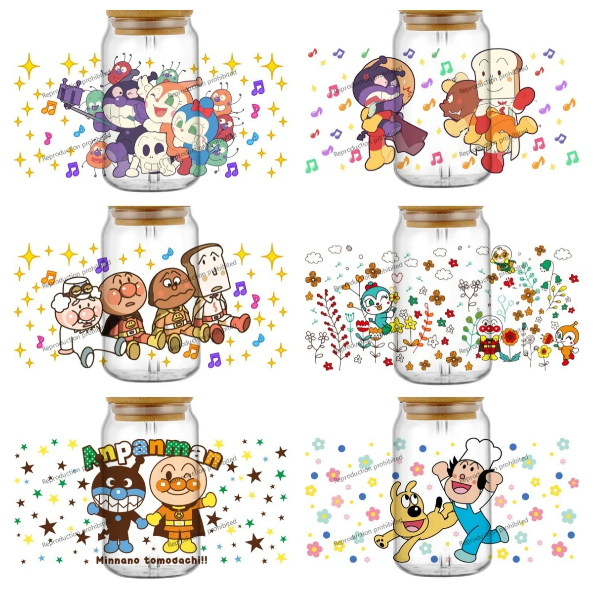 High Quality Kawaii Anpanman Waterproof Transfer Sticker 3D Japanese Cartoon Cat UV DTF Cup Wrap for 16oz Libbey Can
High Quality Kawaii Anpanman Waterproof Transfer Sticker 3D Japanese Cartoon Cat UV DTF Cup Wrap for 16oz Libbey Can
