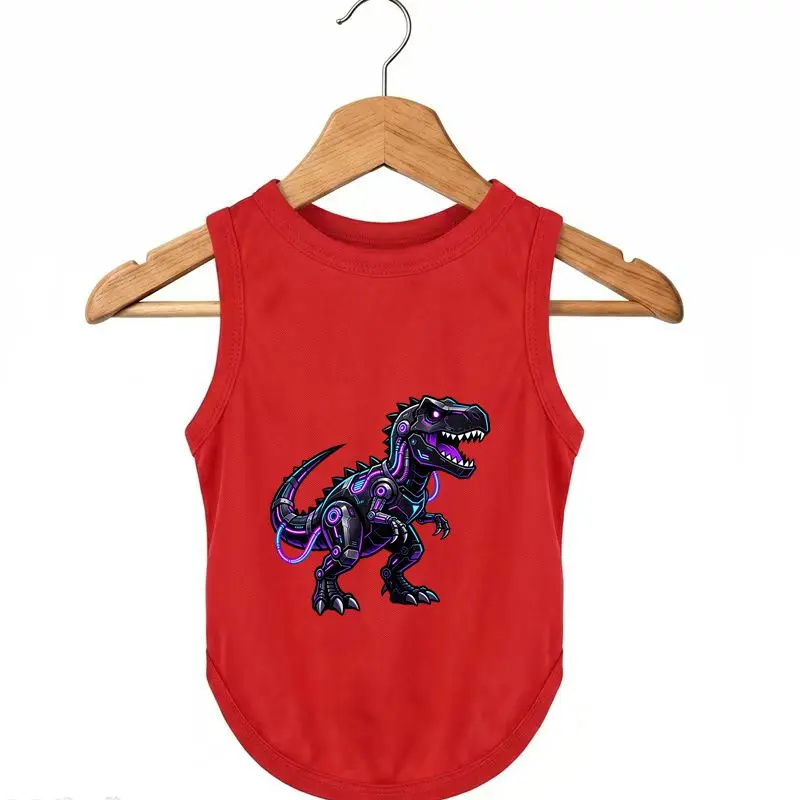 Dog Summer Vest Robot Dinosaur Print Breathable Apparel
Dog Summer Vest Robot Dinosaur Print Breathable Apparel