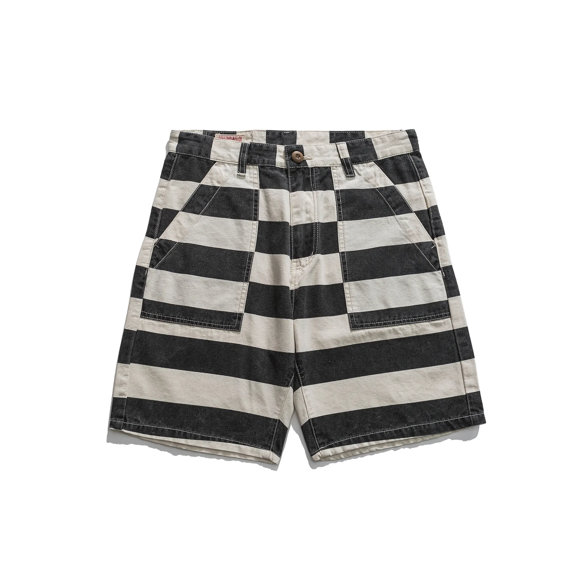 Retro Striped Motorcycle Shorts, Casual Tooling, Multi-bag Canvas Panties, Outdoor Hiking Trekking Riding, Climbing Pants Summer 
Retro Striped Motorcycle Shorts, Casual Tooling, Multi-bag Canvas Panties, Outdoor Hiking Trekking Riding, Climbing Pants Summer