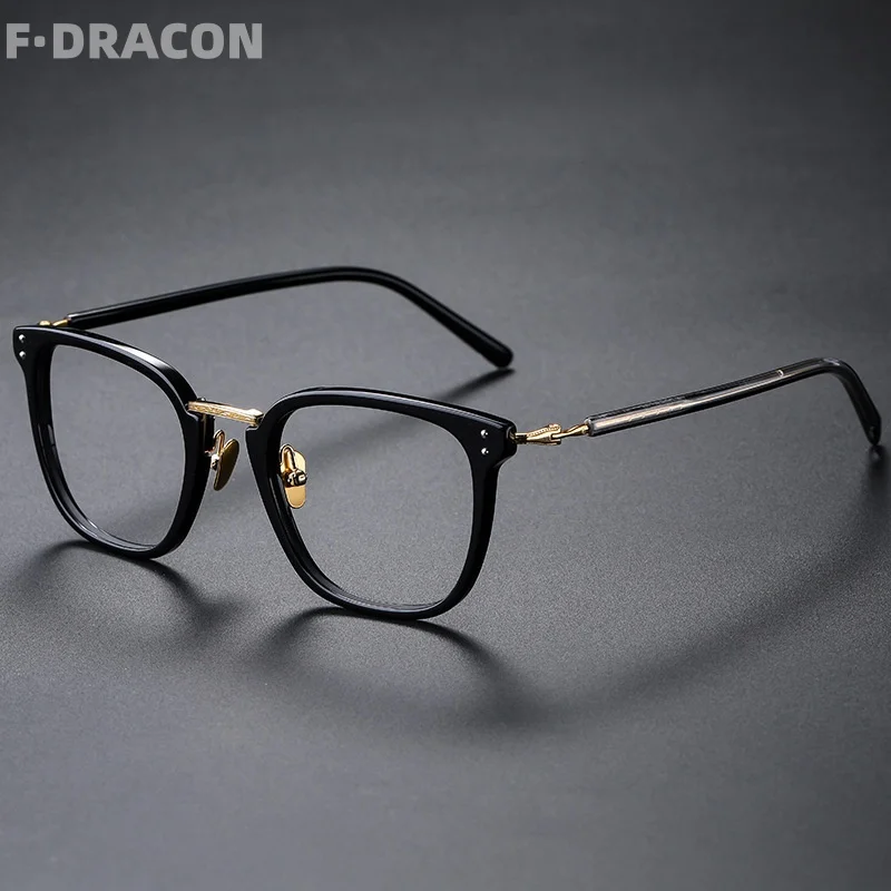 145mm Titanium Eyeglass Frame Business Large Frame Men's Eyeglass Frame Retro Board Prescription Eyeglass Frame Women 820
145mm Titanium Eyeglass Frame Business Large Frame Men's Eyeglass Frame Retro Board Prescription Eyeglass Frame Women 820