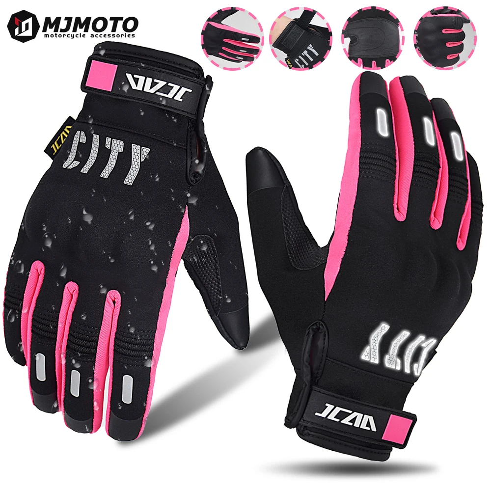 Women Lady Motocross Gloves Reflective Cross Motorcycle Gloves Waterproof Riding Biker Cycling Accessory Motorcyclist Protection
Women Lady Motocross Gloves Reflective Cross Motorcycle Gloves Waterproof Riding Biker Cycling Accessory Motorcyclist Protection