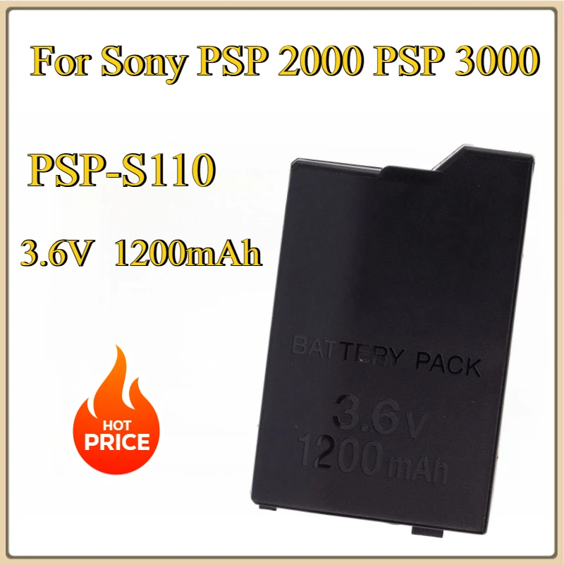 New Lithium Ion Battery Pack Replacement for Sony PSP 2000 PSP 3000 PSP-S110 1200mAh 3.6V
New Lithium Ion Battery Pack Replacement for Sony PSP 2000 PSP 3000 PSP-S110 1200mAh 3.6V