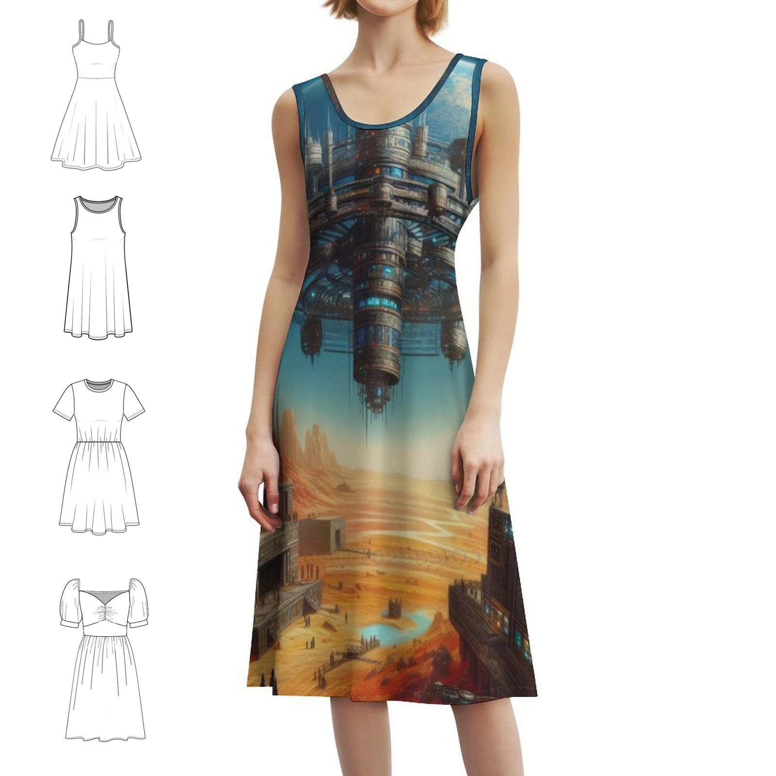 Древнее будущее I, винтажное богемное платье с пышными рукавами или варианты без рукавов для женщин, оранжевое, синее, космическая планета, древнее
Древнее будущее I, винтажное богемное платье с пышными рукавами или варианты без рукавов для женщин, оранжевое, синее, космическая планета, древнее