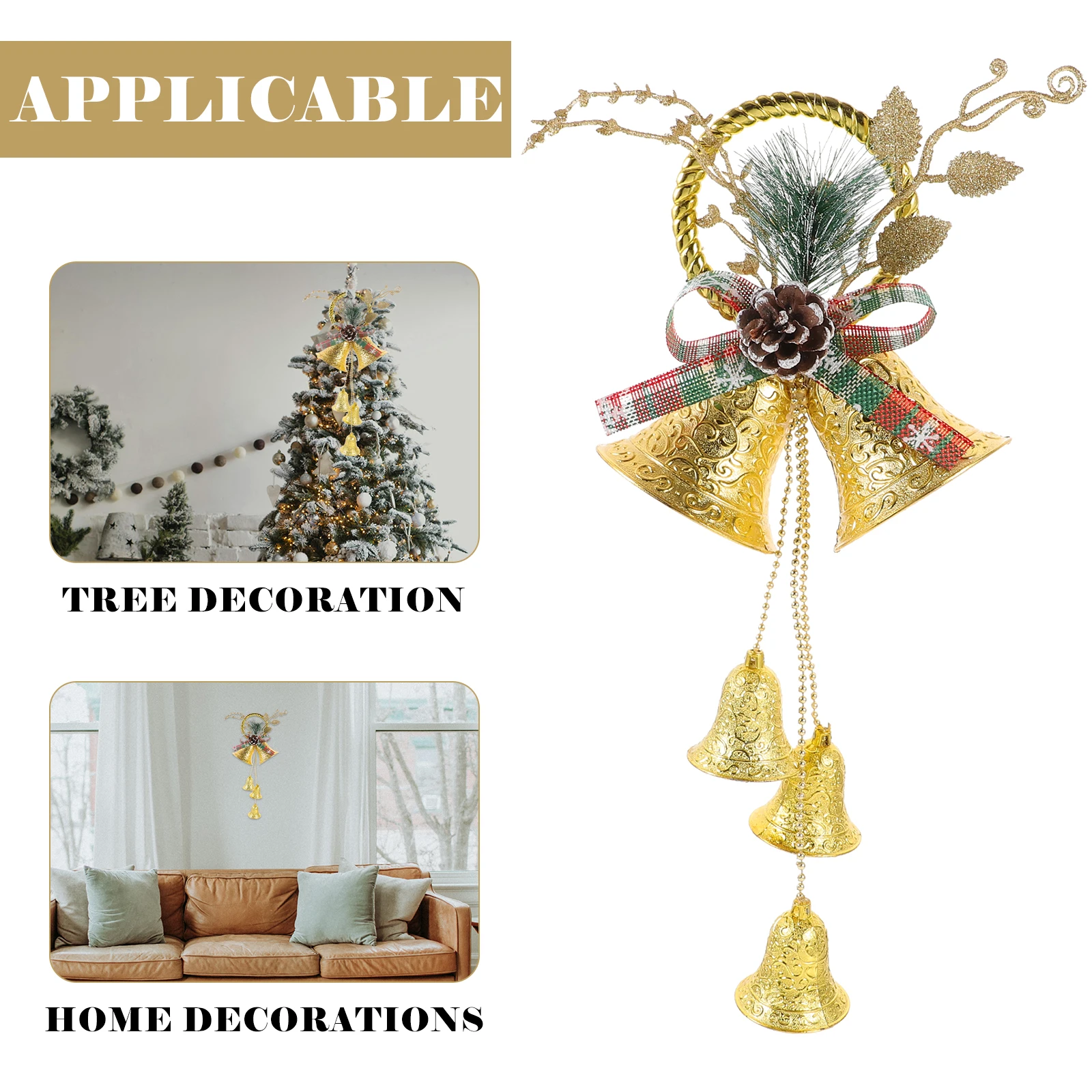 2Pcs Christmas naments Red Bell Hanging naments Plastic Xmas Tree Hanging Decorations Home Holiday Accessories
2Pcs Christmas naments Red Bell Hanging naments Plastic Xmas Tree Hanging Decorations Home Holiday Accessories