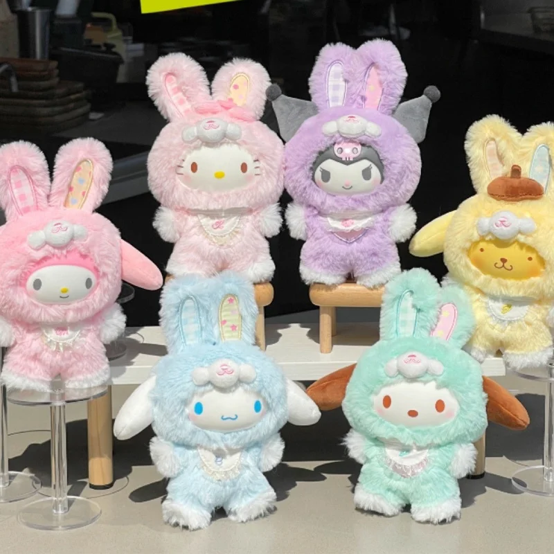 Anime Sanrio Elf Rabbit Series Plush Doll Melody Kuromi Hellokitty Cinnamoroll Pochacco Plush Backpack Decorative Pendant Toys
Anime Sanrio Elf Rabbit Series Plush Doll Melody Kuromi Hellokitty Cinnamoroll Pochacco Plush Backpack Decorative Pendant Toys