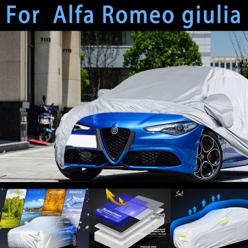 For Romeo giulia Car protective cover,sun protection,rain protection, UV protection,dust prevention auto paint protective
For Romeo giulia Car protective cover,sun protection,rain protection, UV protection,dust prevention auto paint protective