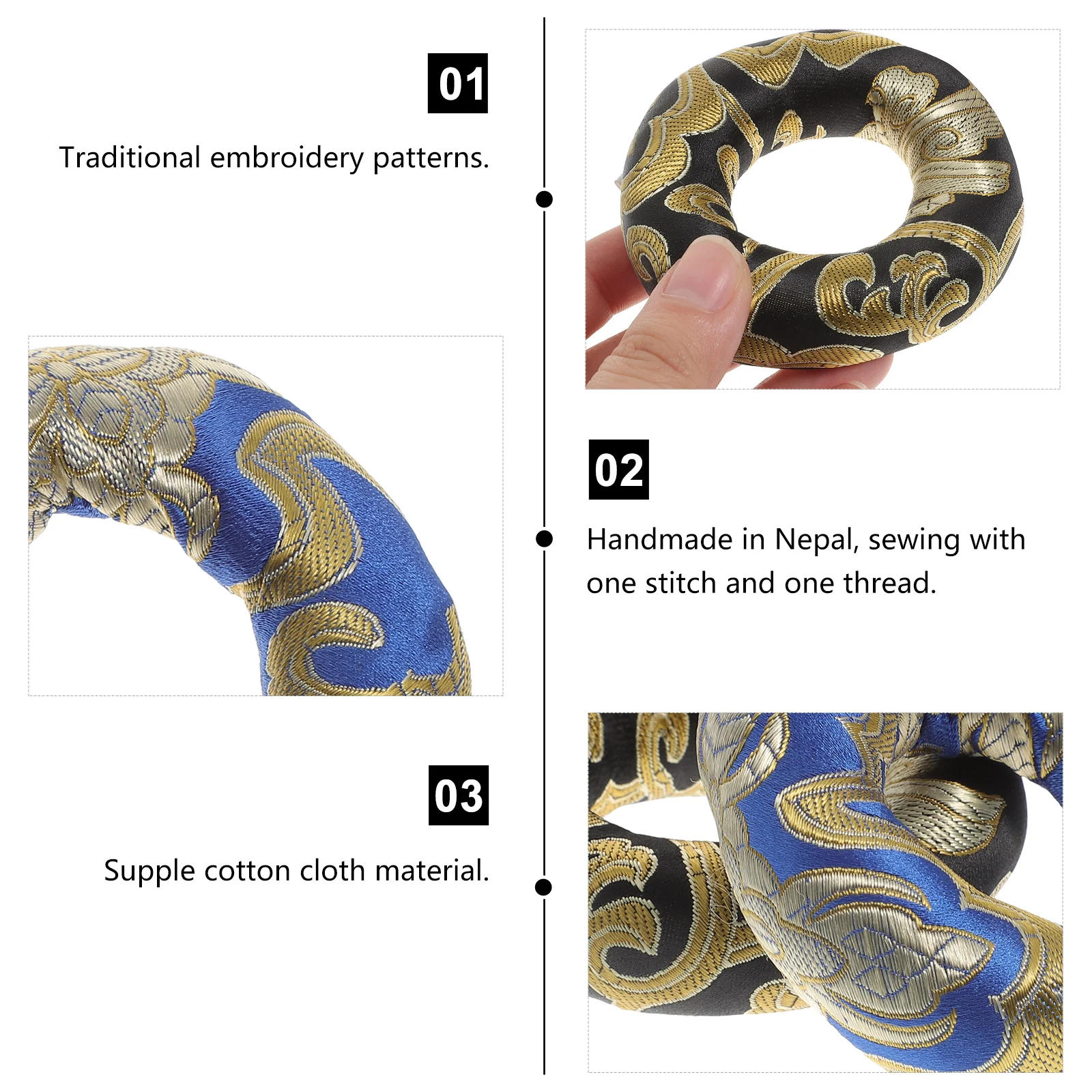 2pcs Buddha Sound Bowl Cushion Premium Cotton Singing Bowl Mats Fine Workmanship Buddhism Gifts Music Pillows Pad Ring Gasket
2pcs Buddha Sound Bowl Cushion Premium Cotton Singing Bowl Mats Fine Workmanship Buddhism Gifts Music Pillows Pad Ring Gasket