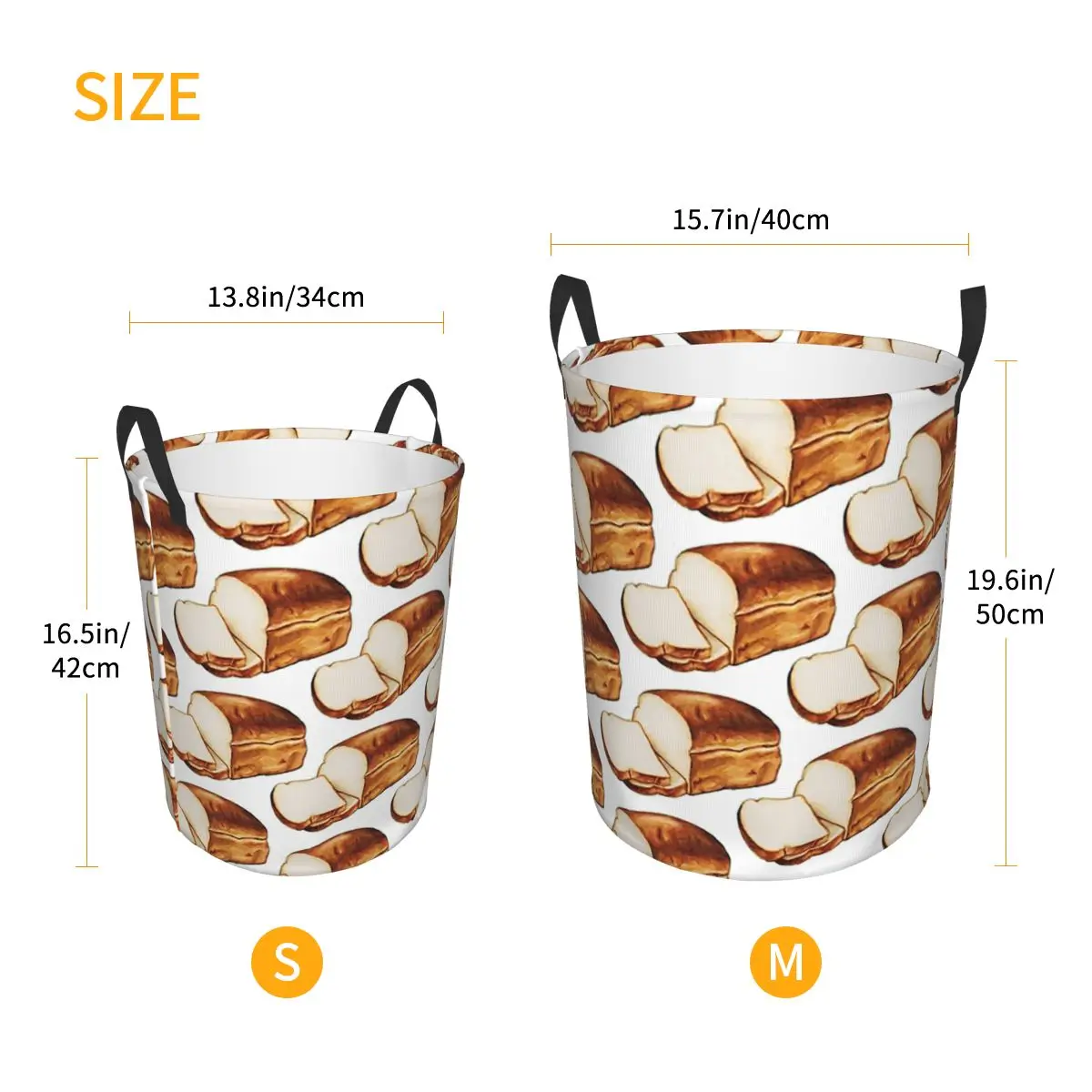 Laundry Collector Bread Pattern Folding Laundry Basket Large Storage Baby Washing Basket Home Organizer
Laundry Collector Bread Pattern Folding Laundry Basket Large Storage Baby Washing Basket Home Organizer