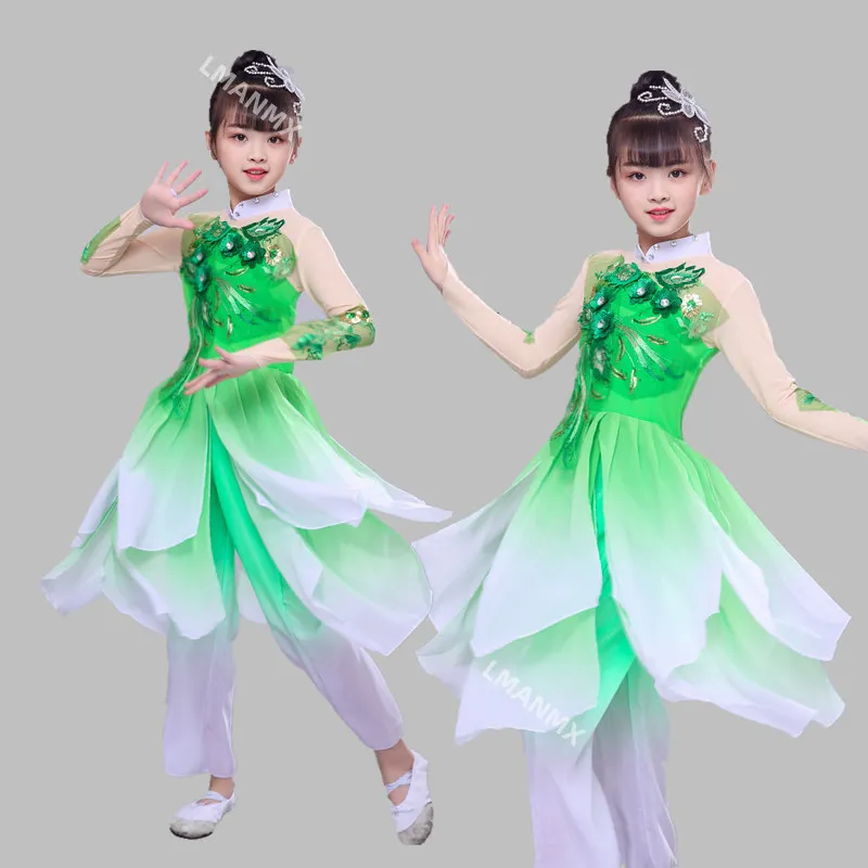 Children's classical dance performance costumes, girls' jasmine flower seedling dance costumes
Children's classical dance performance costumes, girls' jasmine flower seedling dance costumes