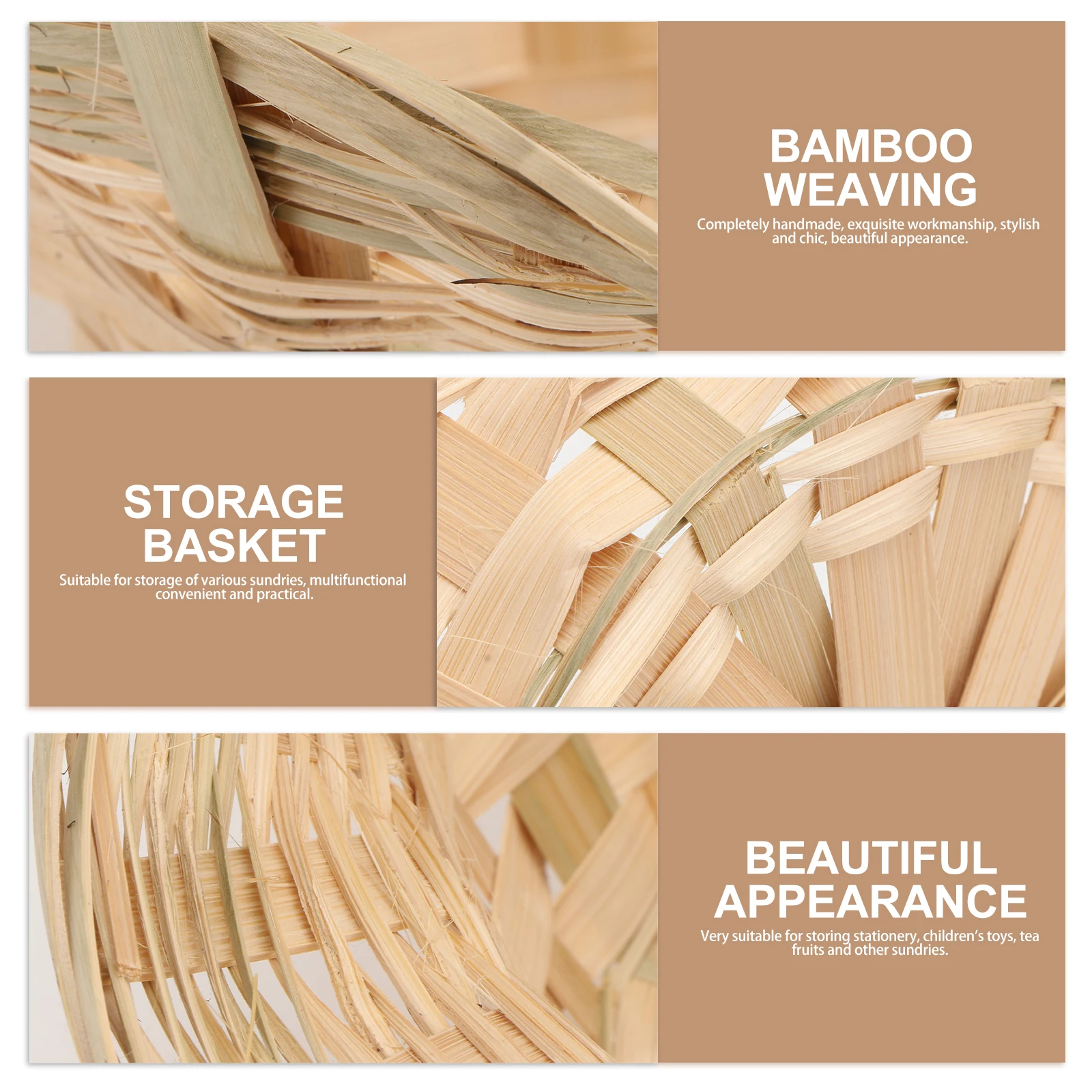 2 Pcs Bamboo Weaving Baskets Eco Friendly H made Storage Container Fruit Toy ganizer Home Supply Kitchen Bar Tools
2 Pcs Bamboo Weaving Baskets Eco Friendly H made Storage Container Fruit Toy ganizer Home Supply Kitchen Bar Tools