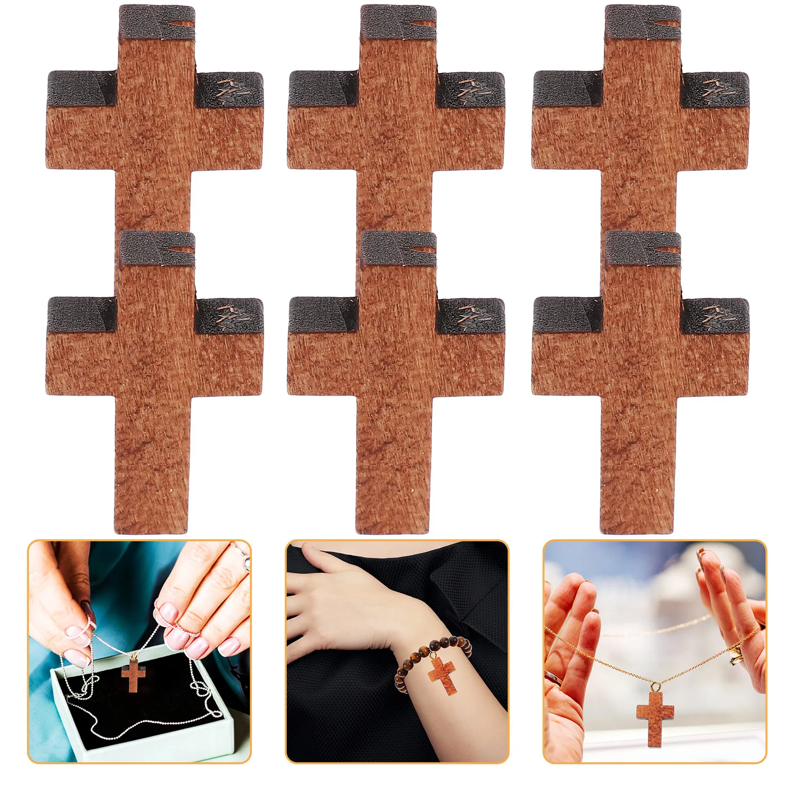 200Pcs Wood Cross Charms Mini Cross Pendants for DIY Jewelry Making Bracelets Home Decoration Wood Crosses for Crafts
200Pcs Wood Cross Charms Mini Cross Pendants for DIY Jewelry Making Bracelets Home Decoration Wood Crosses for Crafts