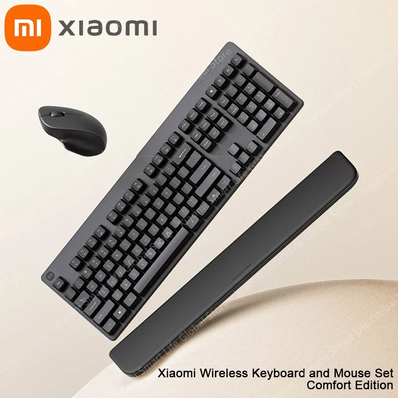 Набор беспроводной клавиатуры и мыши Xiaomi Comfort Edition, отдельная губка, поддержка рук, 2,4 ГГц, бесшумная, 108 клавиш, тонкие клавиатуры USB
Набор беспроводной клавиатуры и мыши Xiaomi Comfort Edition, отдельная губка, поддержка рук, 2,4 ГГц, бесшумная, 108 клавиш, тонкие клавиатуры USB