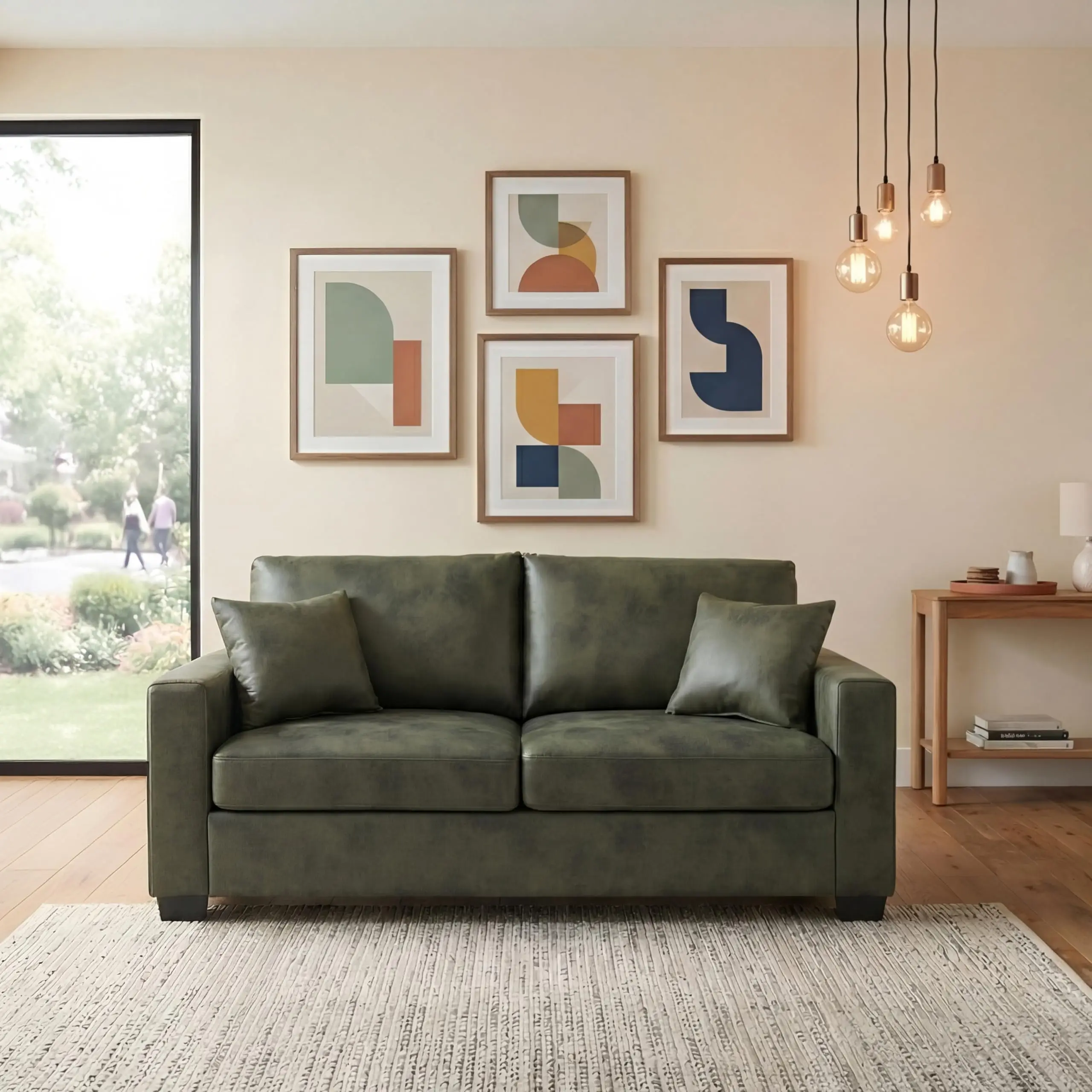 69 Inch 2 Seat Upholstered Sofa With Throw Pillows 2 Seat Corner Couch Comfortable Sofa With Sturdy Plastic Legs For Living
69 Inch 2 Seat Upholstered Sofa With Throw Pillows 2 Seat Corner Couch Comfortable Sofa With Sturdy Plastic Legs For Living