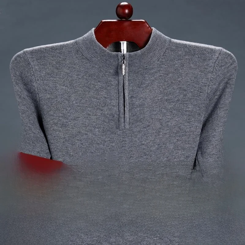 Thiened Winter Men's Knitted Sweater f High Zipper Pure Wool Plu Warm Ne Busin Casual Long Sve round Ne Sweater
Thiened Winter Men's Knitted Sweater f High Zipper Pure Wool Plu Warm Ne Busin Casual Long Sve round Ne Sweater