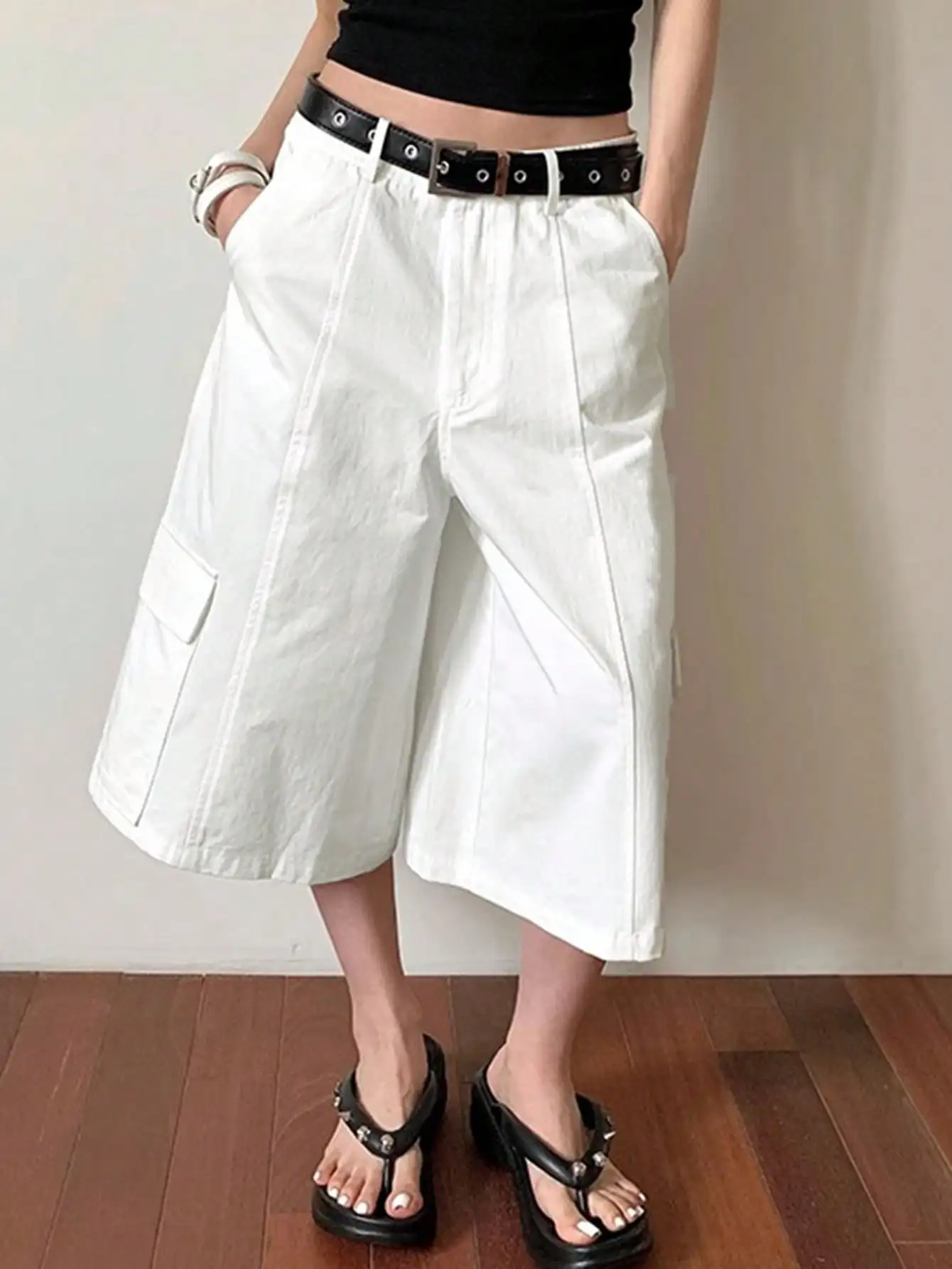 Korean Chic American White Denim Cropped Pants for Women High-Waisted A-Line Straight Wide-Leg Versatile Mid-Pants
Korean Chic American White Denim Cropped Pants for Women High-Waisted A-Line Straight Wide-Leg Versatile Mid-Pants